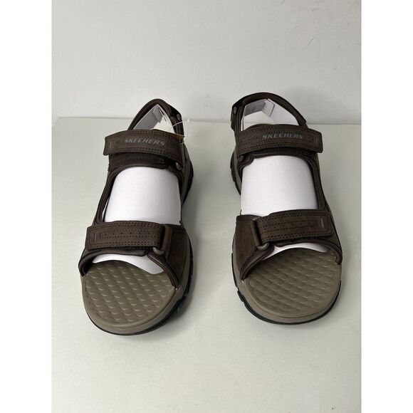 New Skechers Mens‎ Relaxed Fit Tresmen Garo Chocolate Sz 12